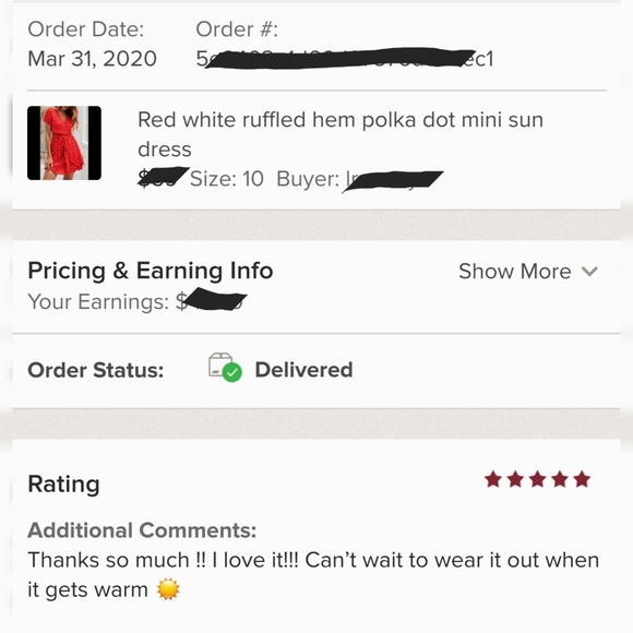 5 ⭐Red white ruffled hem polka dot mini sun dress - Picture 3 of 3